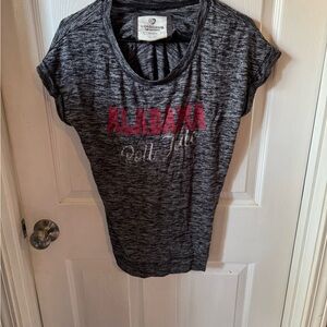 Colosseum Women's Heathered Gray and Pink Alabama Tee